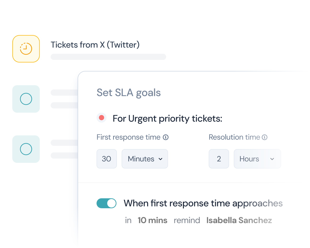 Regole SLA e di assegnazione
